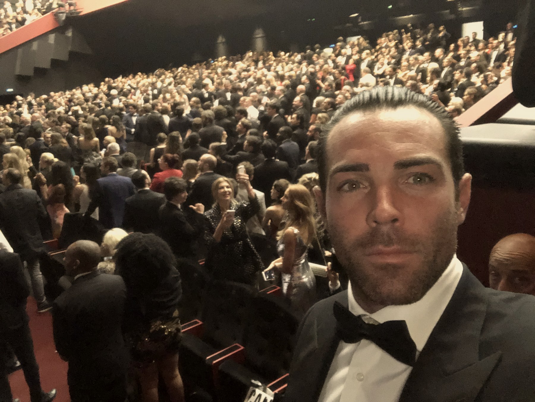 Massimiliano Musina, film producer, at the Cannes Film Festival, Grand Theatre Lumiere, 2019
